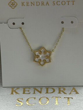 Kendra Scot White Pendant Necklace